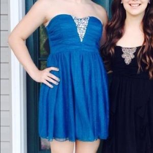 Teal Homecoming Dress